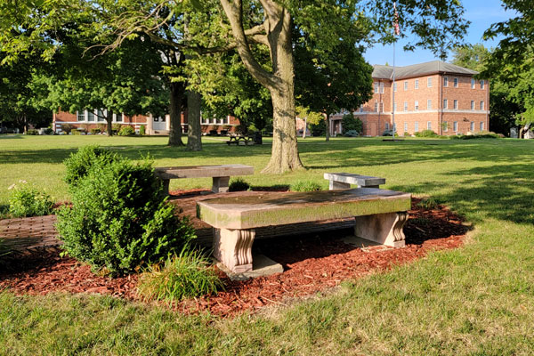 Location on Nexus-Onarga campus where the OMS Brick sidewalk will be.