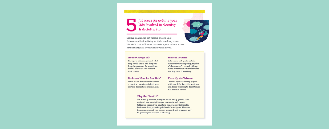 5 Fab Ideas: Kids & Spring Cleaning