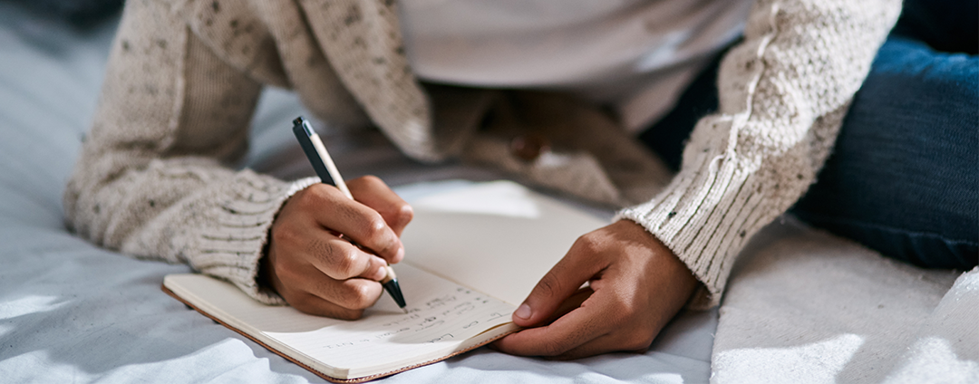 Man journaling 