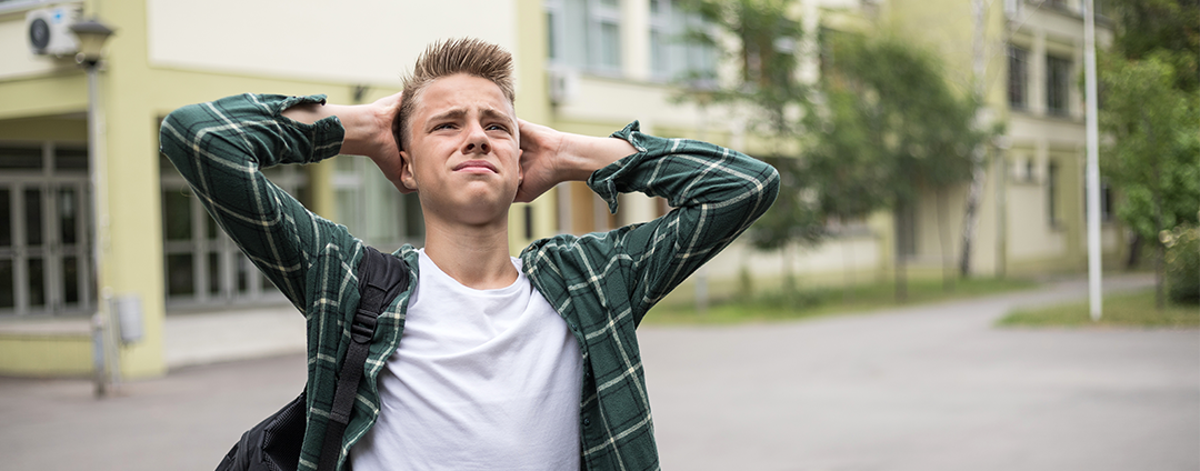 Stressed Teenage boy 