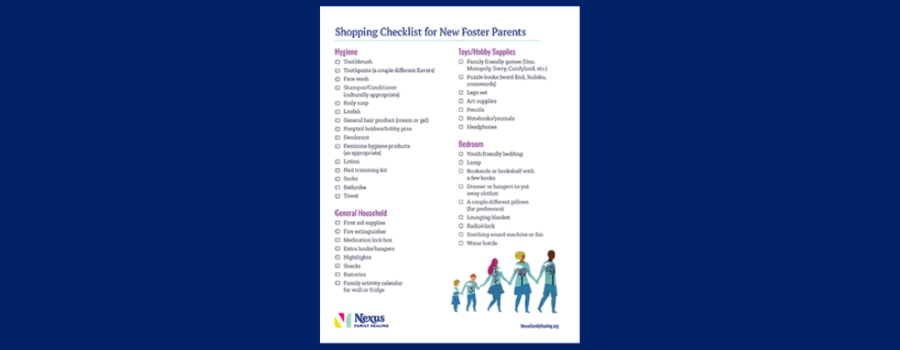 Foster Care Shopping List