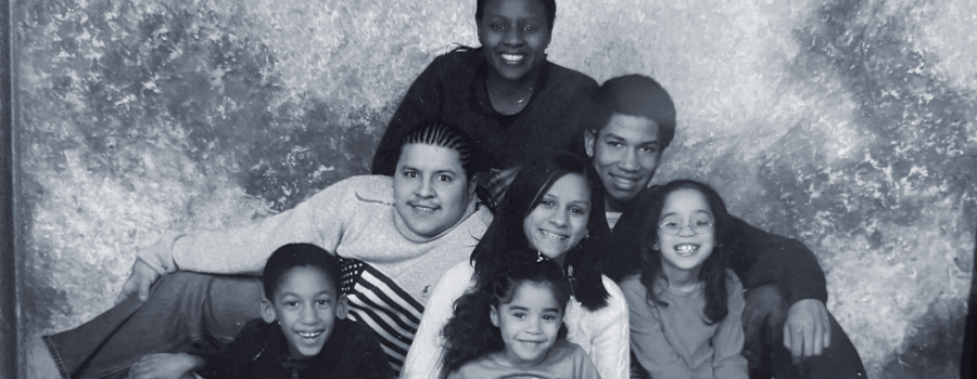 Family of seven children