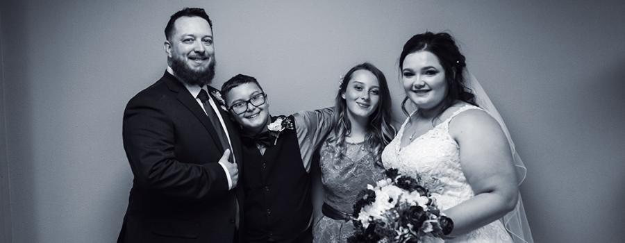 John and Haley with foster youth