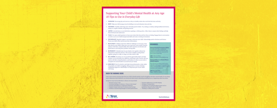 Supporting Your Child’s Mental Health at Any Age