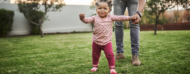 A child standing.