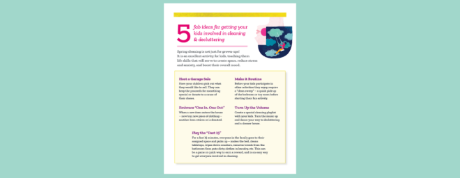 5 Fab Ideas: Kids & Spring Cleaning