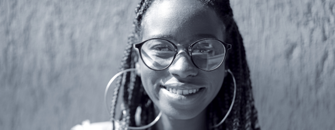 young Black girl smiling
