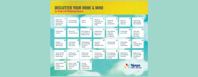 Declutter Your Mind & Home Calendar