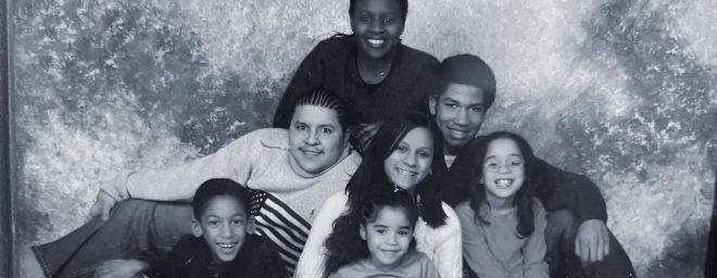 Family of seven children