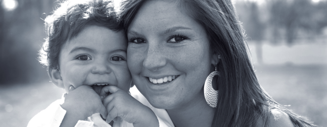 Aria with her son Jory