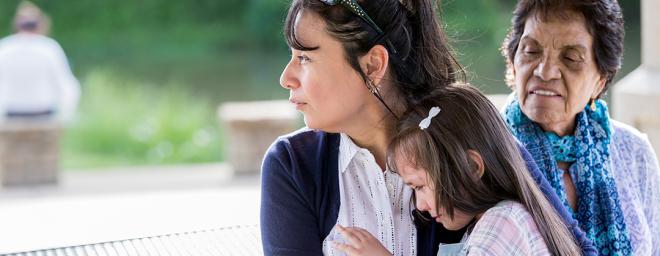 daughter leaving child