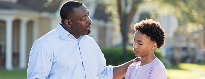 Father Talking to Son