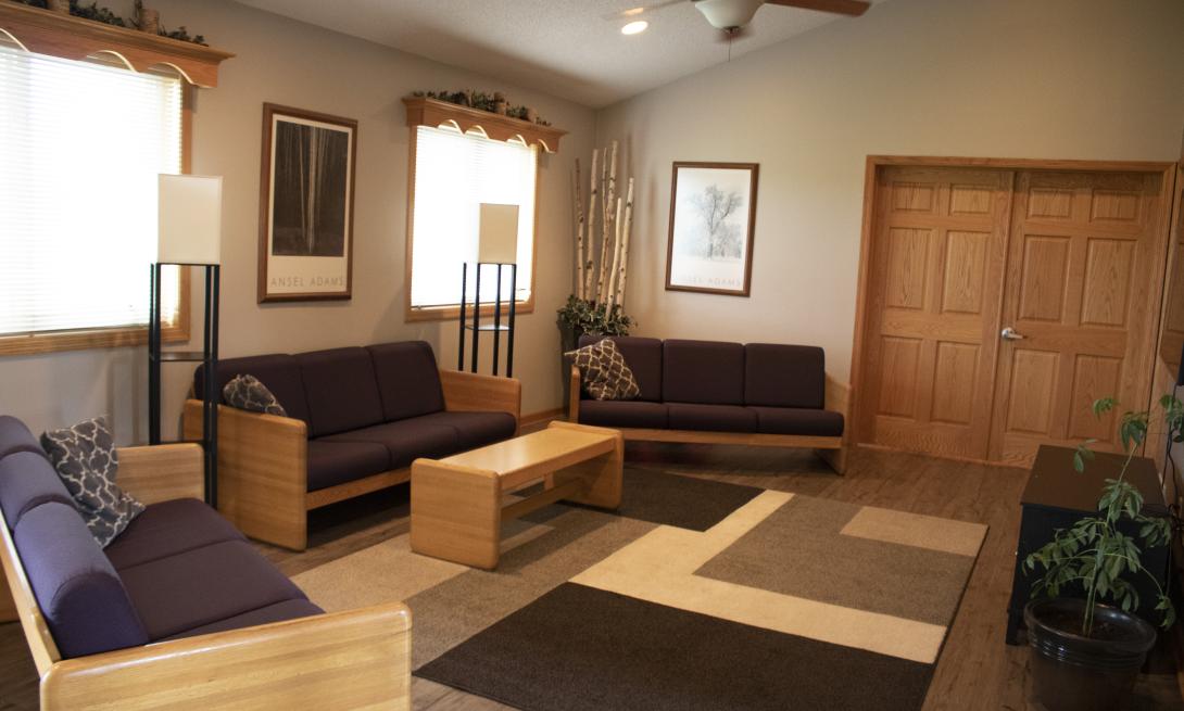 The living room at New Trails Group Home.
