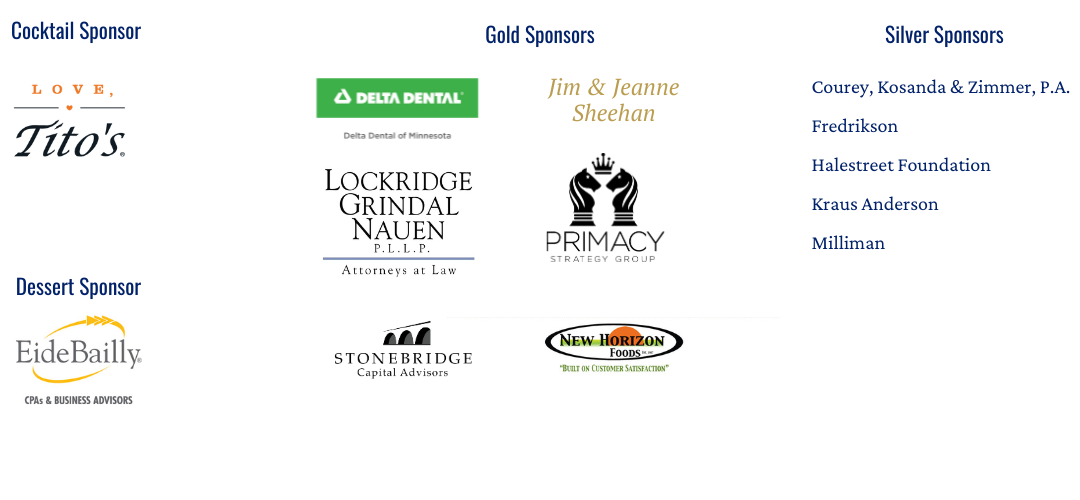Night for Nexus sponsor logos and names