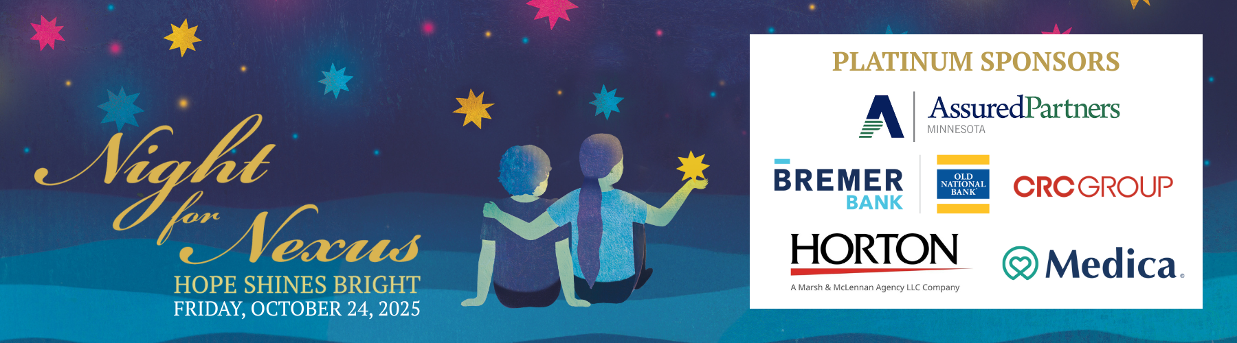 Night for Nexus - Hope Shines Bright - Friday, October 24, 2025,  Platinum Sponsors