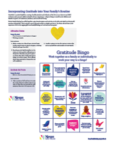 Gratitude Activity Sheet