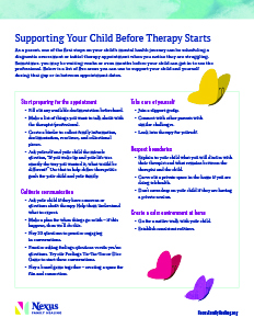 Supporting Your Child Before Therapy