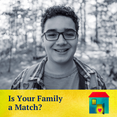 Is Your Family A Match? with photo of teenage boy