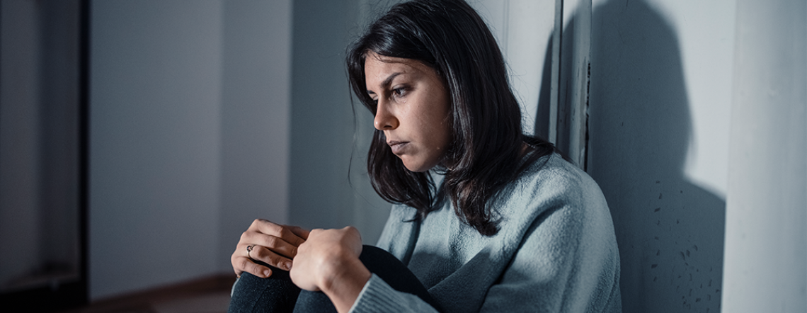 A depressed women