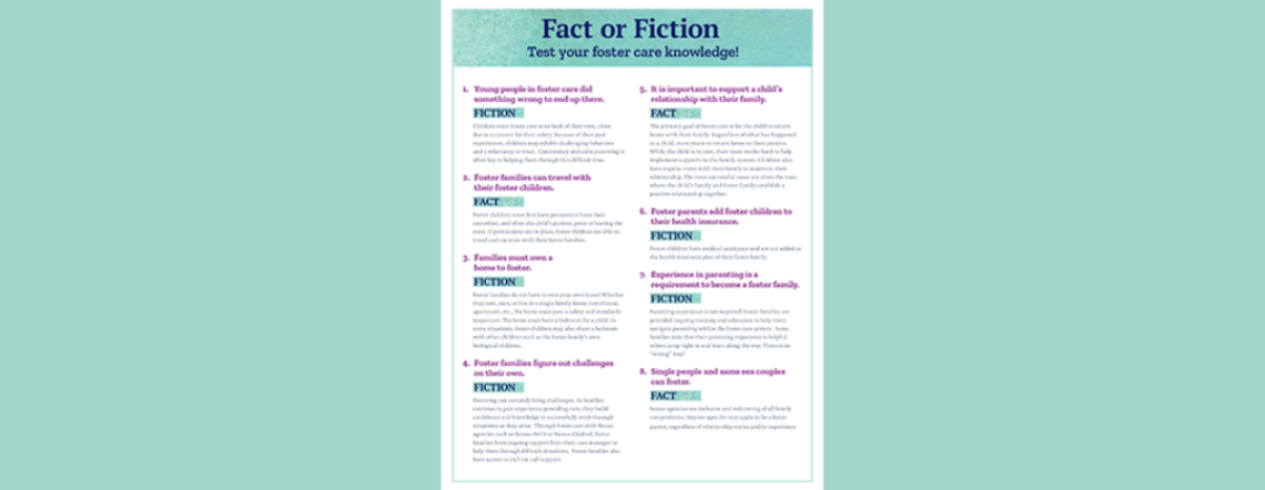 Foster Care Fact Fiction