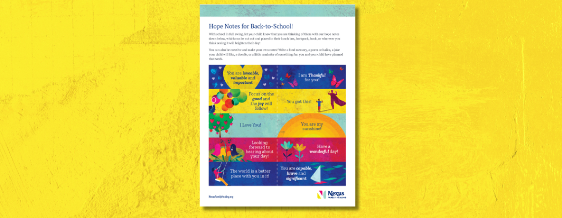 Hope Notes - Back to School