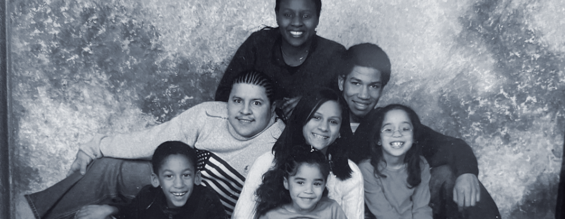 Family of seven children