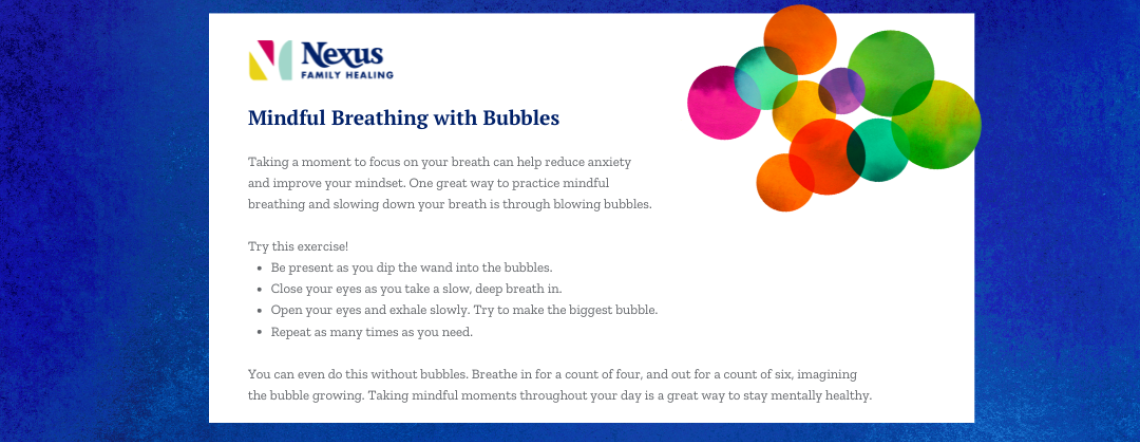 Mindful Breathing with Bubbles