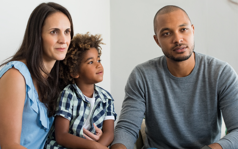 Family in therapy together