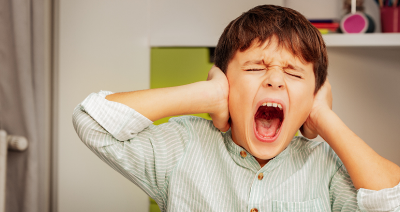 child throwing a tantrum